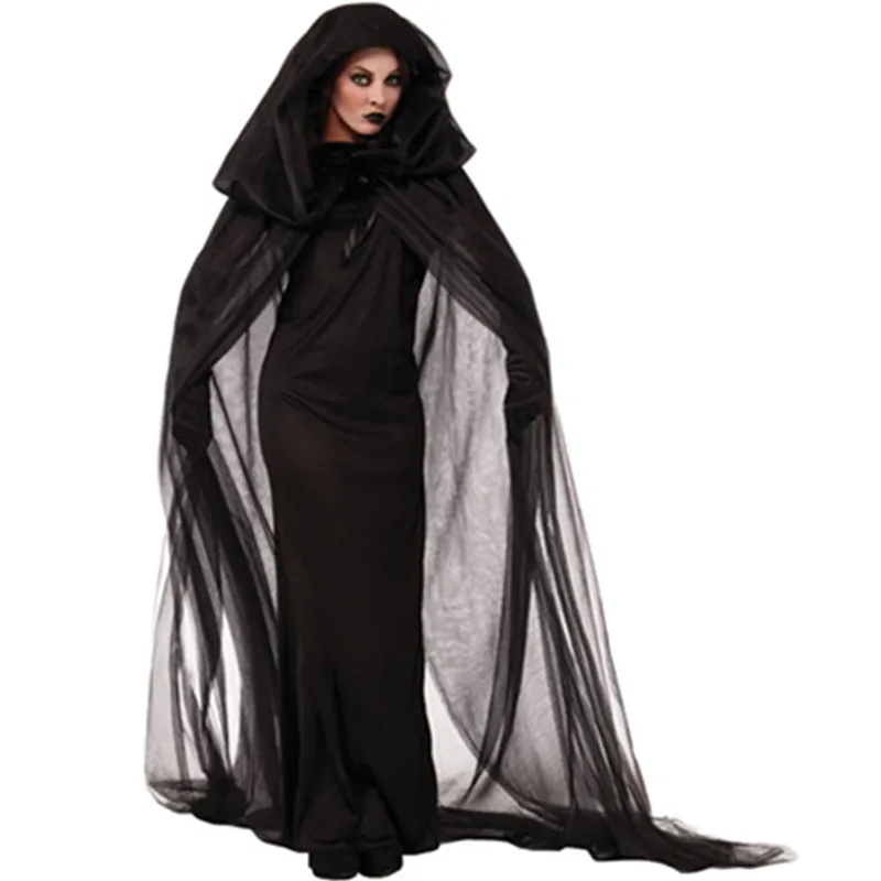 

Gothic Witch Halloween Costume Sorceress Costume Black Adult Witch Fancy Dress Bewitching Witch Wicked Cosplay