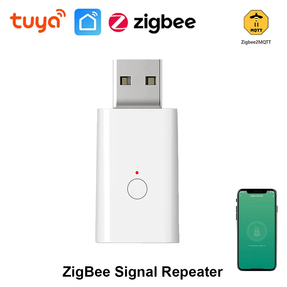 

Tuya ZigBee Signal Repeater USB Signal Amplifier Extender ZigBee Gateway Smart Home Devices Smart Automation For Smart Life APP