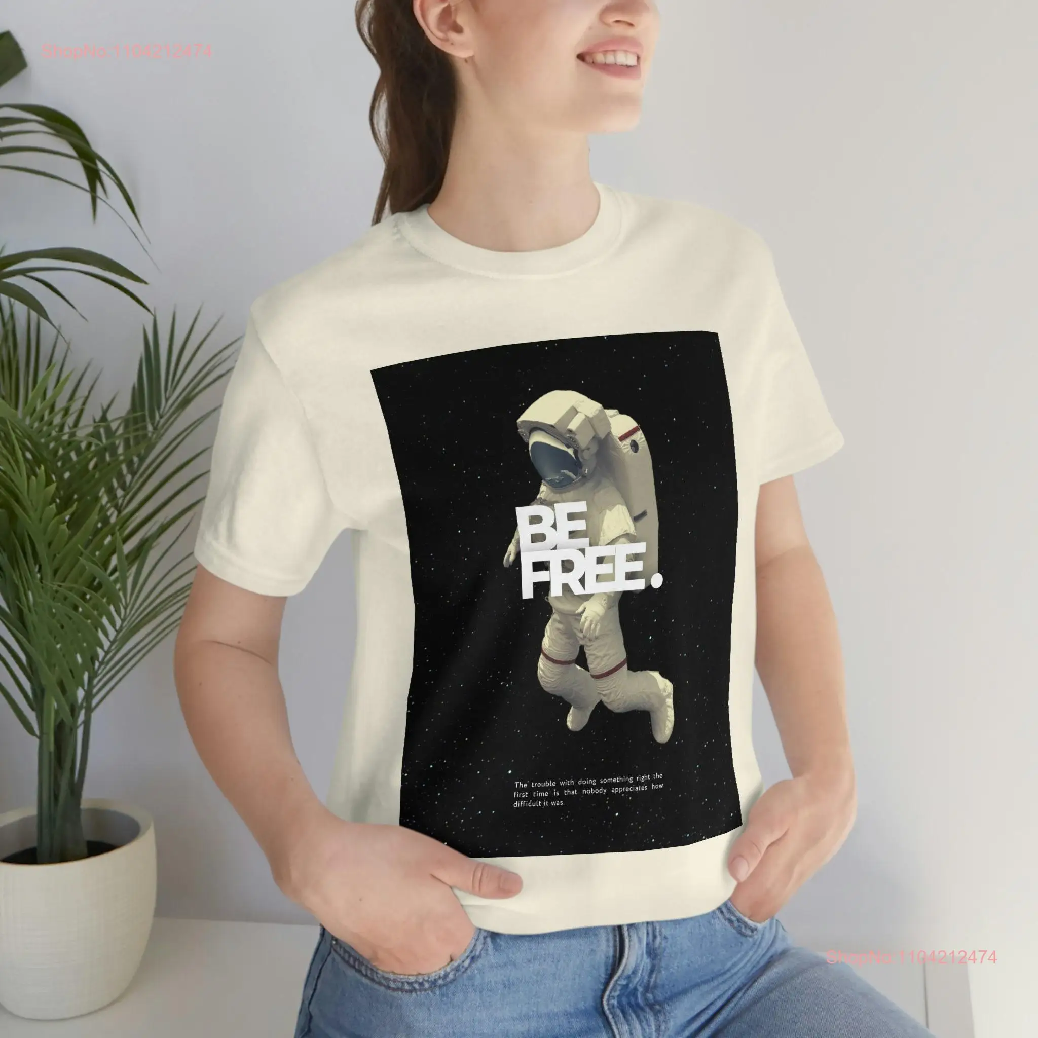 Be free Jersey  T Shirt long or short sleeves