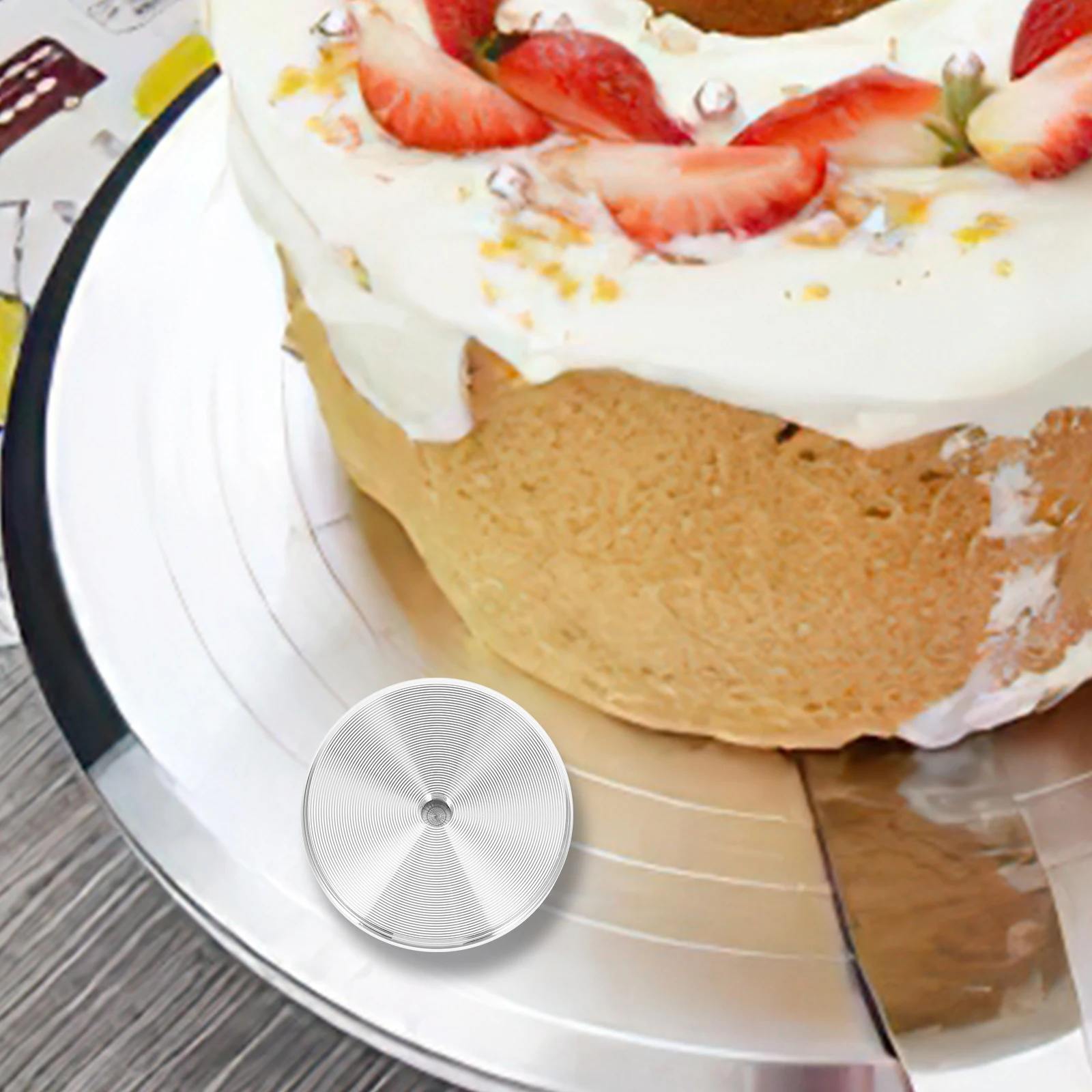 

Aluminum Alloy Turntable Bearing Base Stable Round Rotating Dining Table Swivel Plate Turntable for Dining Table