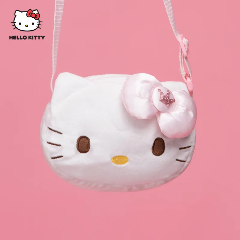 Authentieke Sanrio Klassieke Pluche Poppentas Roze Strik Serie Hello Kitty Crossbody Rugzak Vriendin Kind Kawaii Verjaardagscadeau