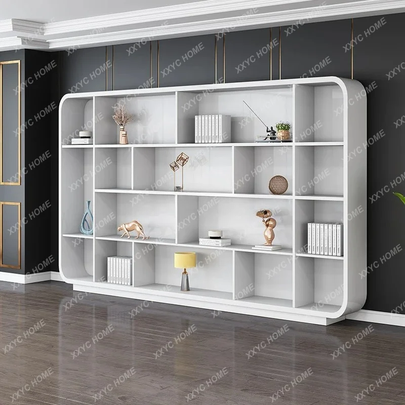 L Office Painted File Cabinet Simple Modern Display Bookcase Decorative Archive Storage Cabinet