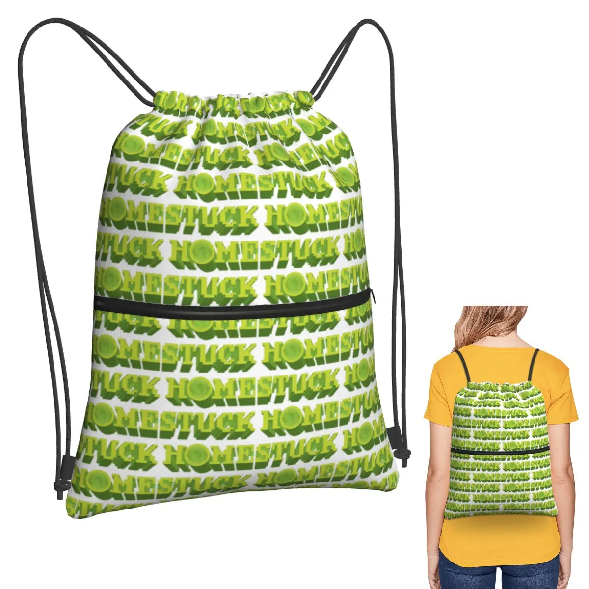 Homestuck Wheel Anime Backpacks Fashion Drawstring Bags Sports Bag Book Bags for Man Woman School