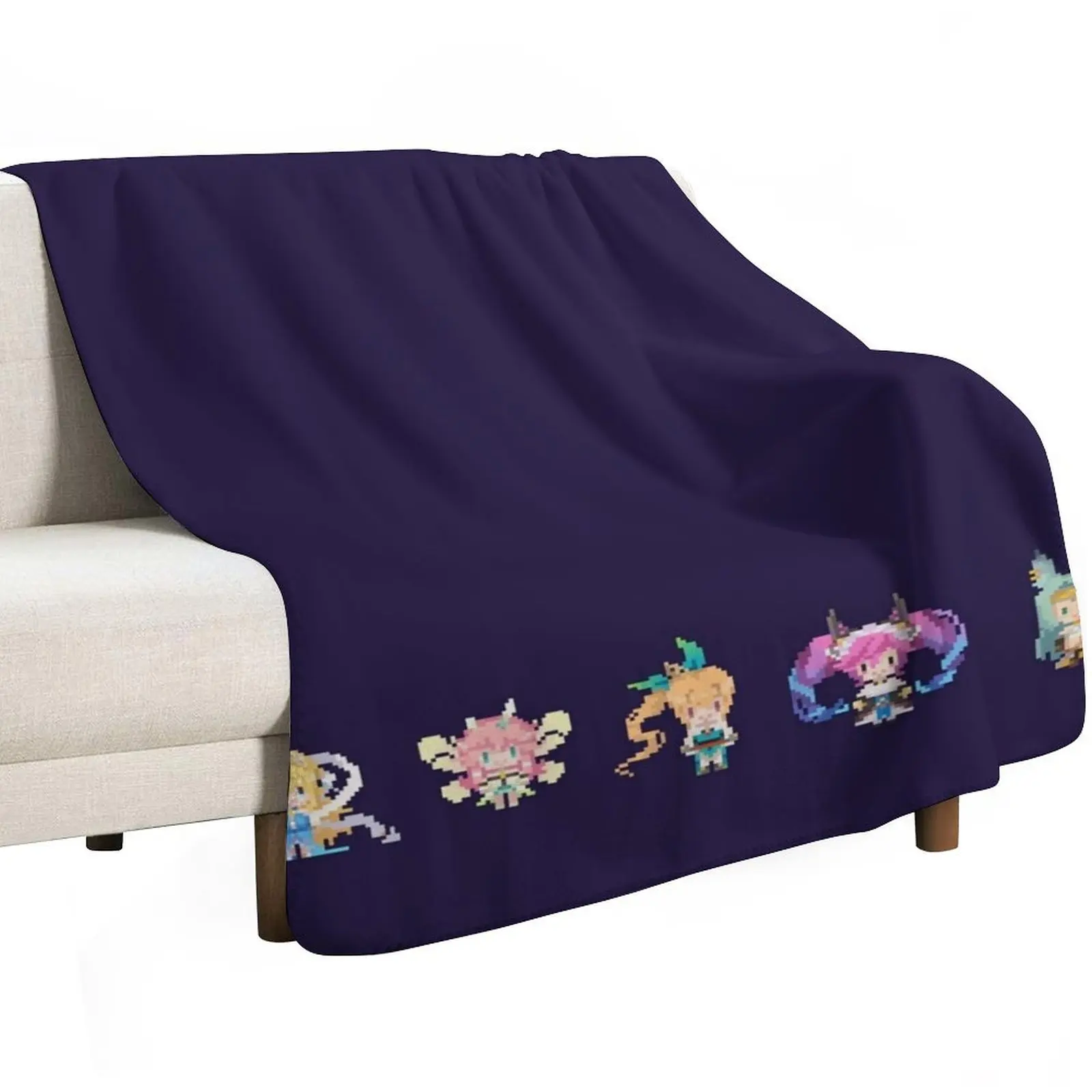 [ Dragalia Lost ] Main Squad Throw Blanket for babies Sofa Decoratives Blankets For Bed Flannel Multi-Purpose Blankets