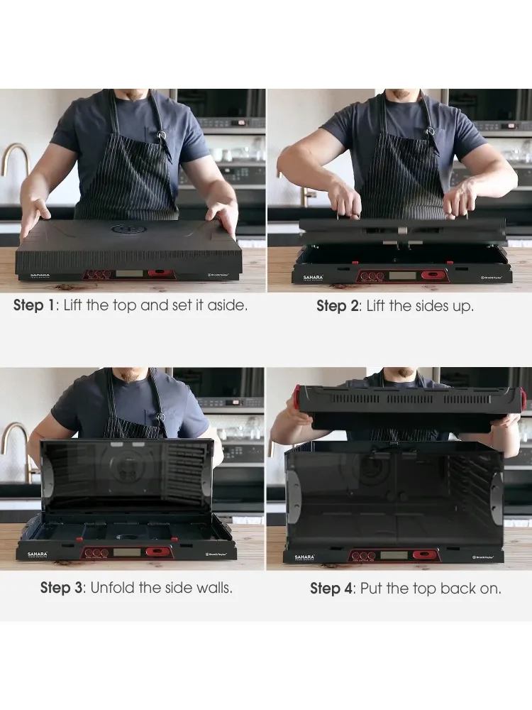 SAHARA Folding Food Dehydrator (Stainless Steel Shelves)
