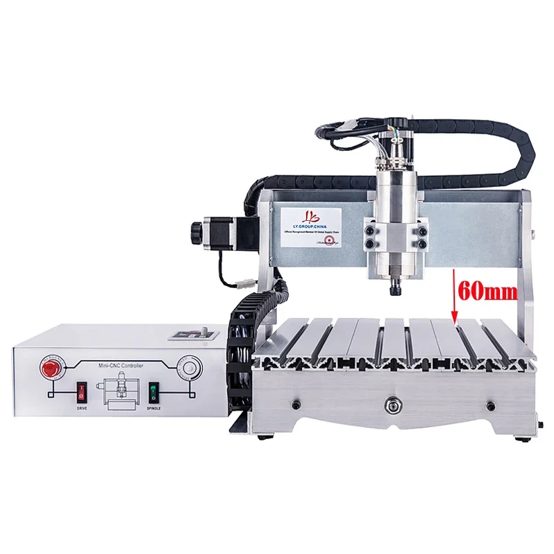 CNC 3040 3/4Axis Wood Engraving Router 800W Metal Milling PCB Carving Cutting Machine Lathe with Rotary Axis PCB Engraver 220V