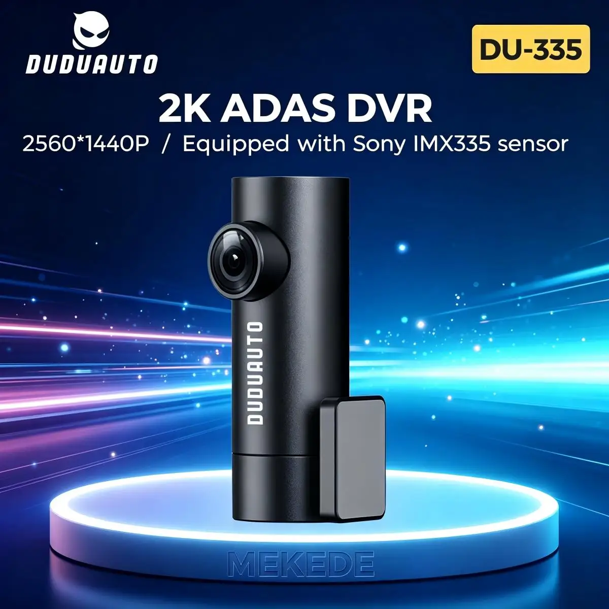 DUDUAUTO ADAS Caméra de tableau de bord pour voiture, assistance à la conduite, équipée d'un capteur Sony IMX335, 360° ° Accessoires de prise de vue r