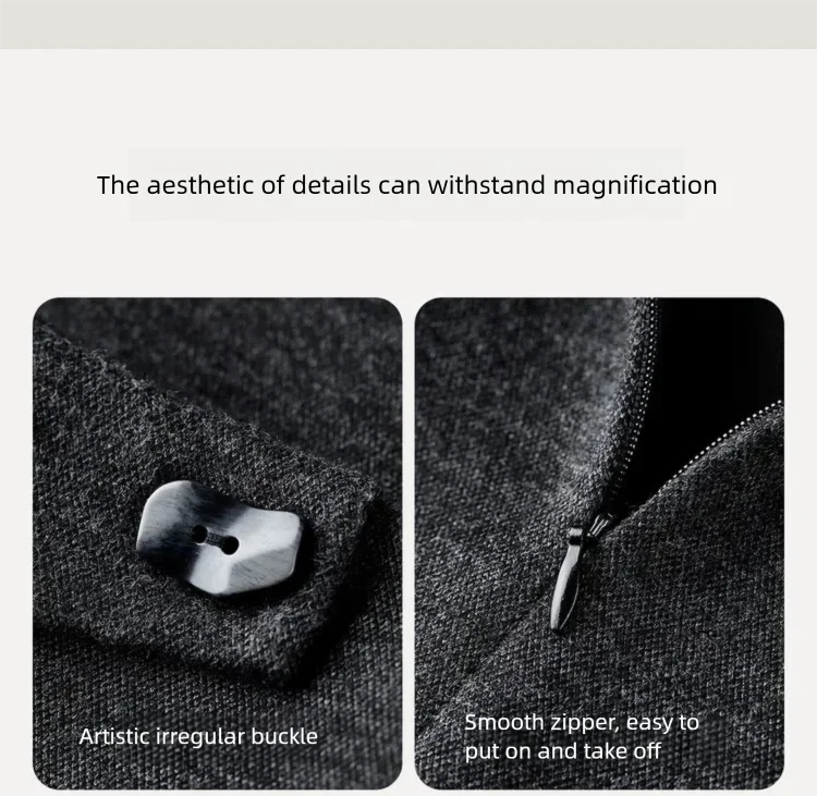 SENTUBILA Damen-Plisseerock aus Wollmischung 2026, hochtaillierter A-Linien-Midirock, eleganter, einfarbiger Winterrock für Damen im Büro 154QP5742 – Detail 35