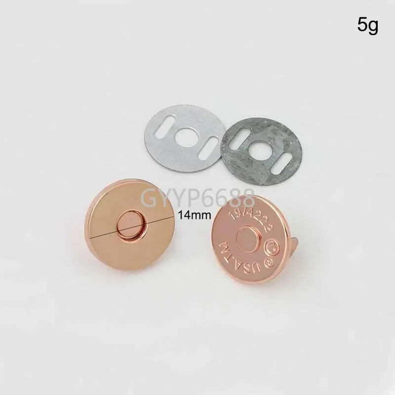 10-30-100sets 14*2mm 18*2mm mạ món ăn hình từ nút bấm khóa dây cho da thật túi ví bán buôn