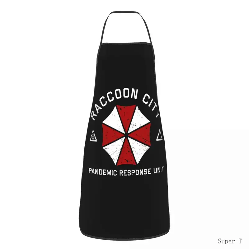 Custom Unisex Umbrellas Corporation Corp Bib Apron Adult Women Men Chef Tablier Cuisine for  Cooking Raccoon City Gardening