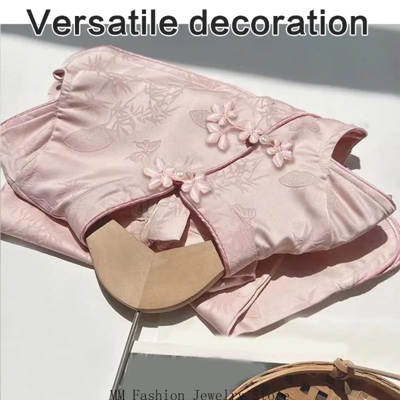 D0UB الصينية الإغلاق زر وشاح الأزياء Cardigan جماعة الخياطة ، متعددة الألوان