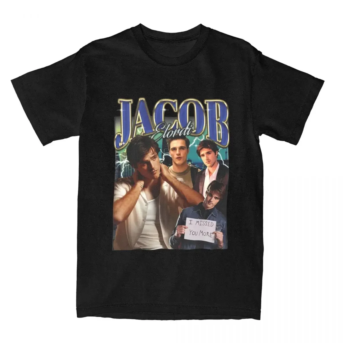 Men Women Retro Jacob Elordi Shirt Accessories 100% Cotton T-shirt Clothing Humor Tee Shirt Printed