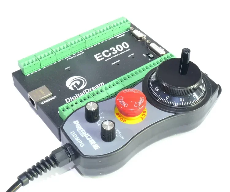 for New  Ethernet MACH3 interface board 3/4/5/6-axis control, EC300 controller MPG kit