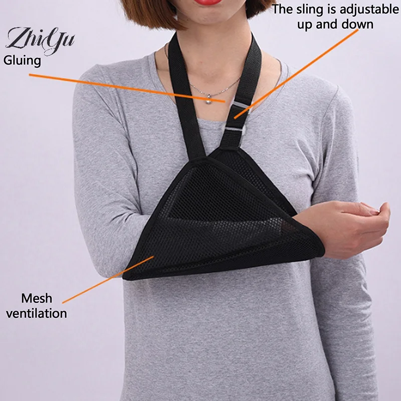 

Arm Brace Arm Sling Adult Shoulder Arm Sling Universal Arm Sling Adjustable Shoulder Strap For Adults Unisex Black Arm Sling