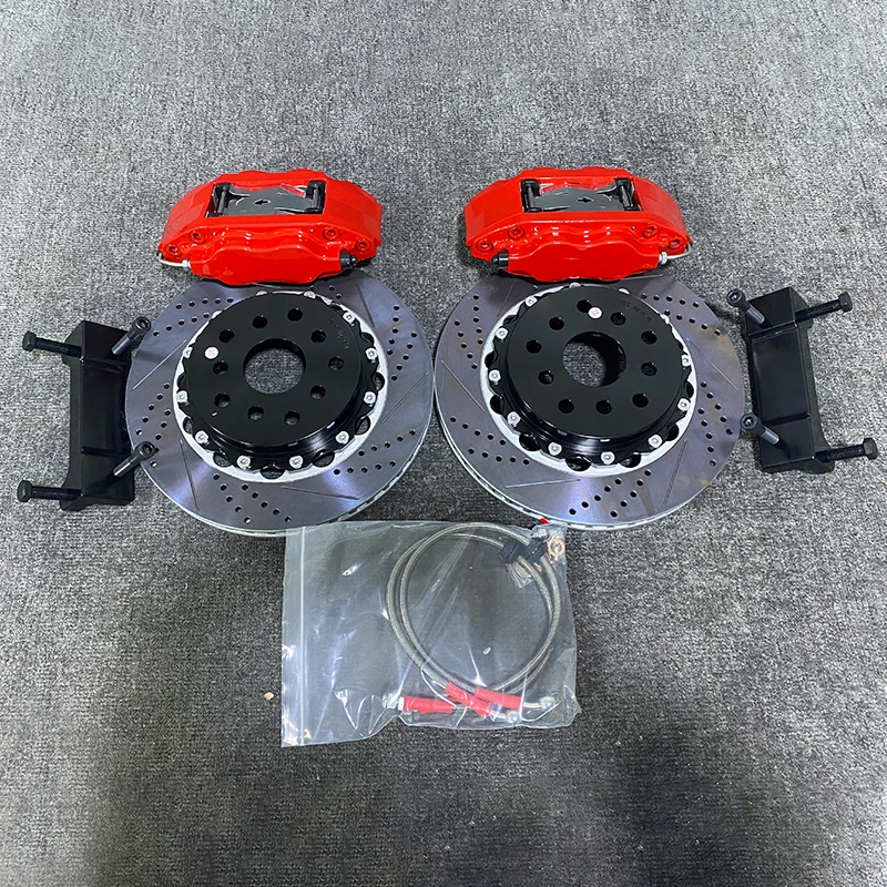 China Factory Big Brake Kit for ANP 7600  Caliper 4 Piston Modified Disc  Rotor  15 /16 Inch Wheel