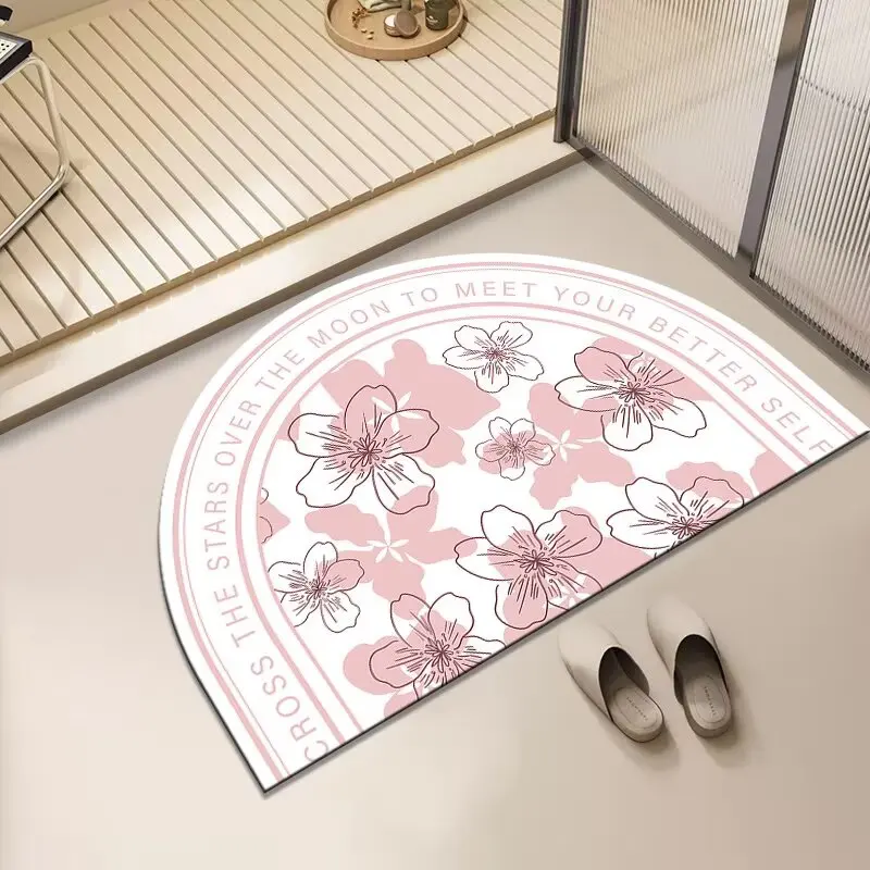 دياتوم الطين الكرتون الحمام امتصاص الماء عدم الانزلاق الكلمة حصيرة التجفيف السريع وسادة للقدم المرحاض المرحاض وسادة المرحاض #3