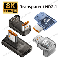 90 270 360 Degree HDMI-compatible 2.1 Adapter 8K@60Hz Male to Female Connector HDMI-compatible Extender for HDTV PS4 PS5 Laptop