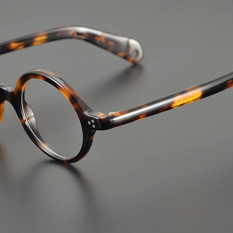 Vintage round glasses frame Men\'s and women\'s luxury brand handmade acetate optical glasses to make prescription glasses