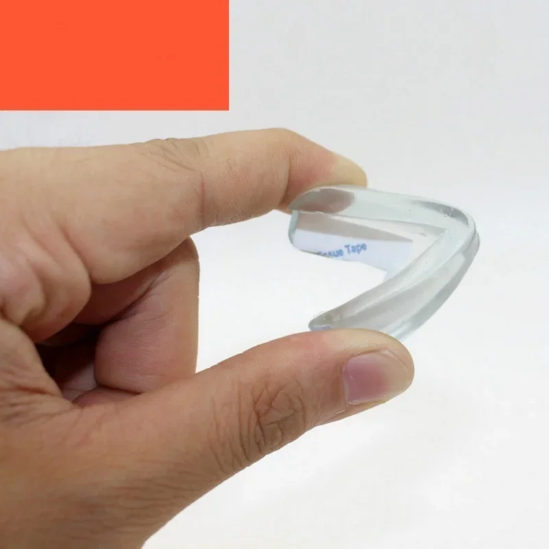 Child Safety Table Corner Protector 1/4PCS Transparent Liquid Silicone Anticollision Edge Cover Home Furniture Bumper Accessory