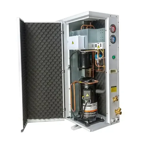 vertical condensing unit with front discharge compact 6HP integrated scroll compressor ZSI21KQE refrigeration R404a