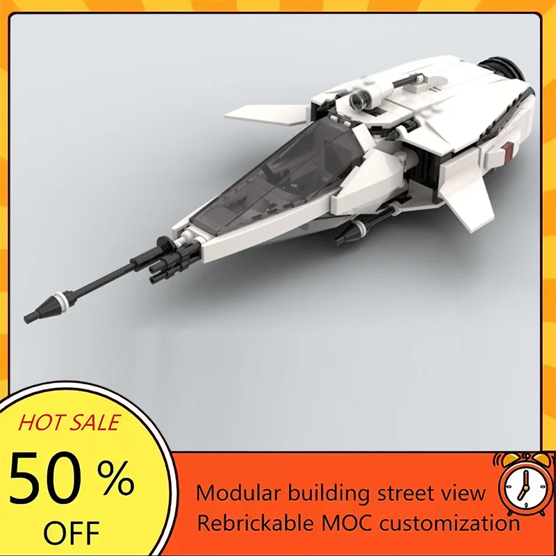 

Набор из 296 деталей: Популярная модель космического корабля из фильма «Звездные войны», конструктор MOC, модульный технологический набор, подарок для сборки, детский игровой набор