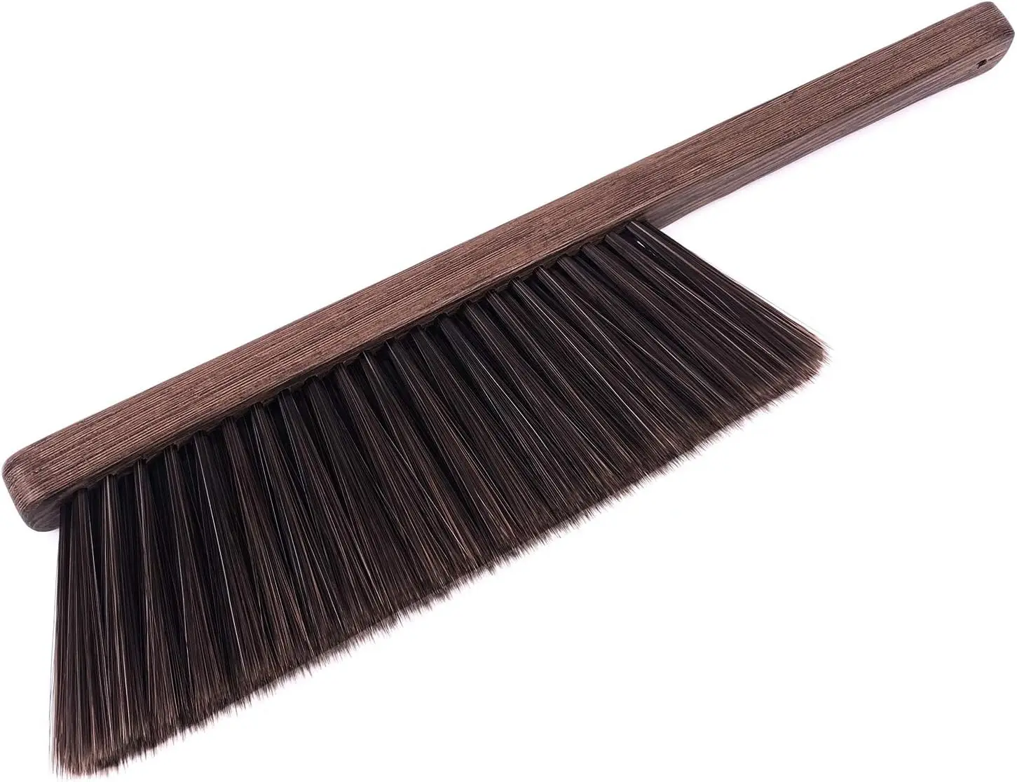 Hand Broom Cleaning Brushes-Soft Bristles Dusting Brush for Cleaning Car/Bed/Couch/Draft/Garden//Clothes,Wooden Handle Shoe horn