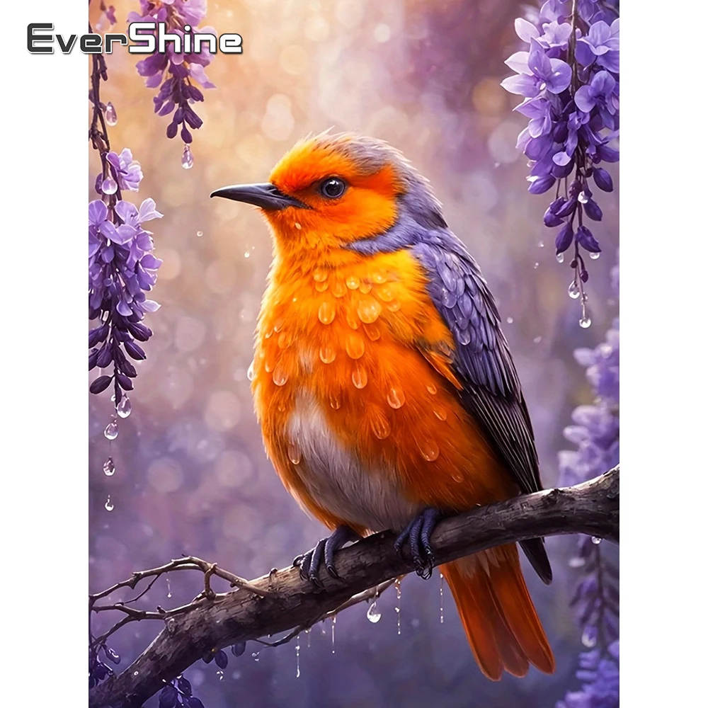Evershine Diamant Mosaik Vogel Kreuz Stich 5D DIY Malerei Tier Voll Platz Strass Stickerei Blume Wand Dekor