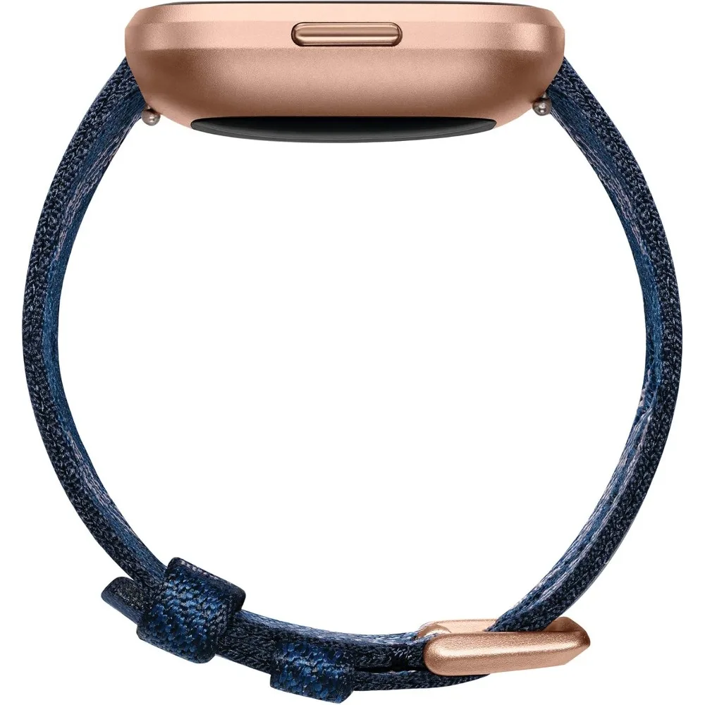 Montre intelligente de santé et de fitness Versa 2 édition spéciale avec fréquence cardiaque, musique, Alexa intégré, suivi du sommeil et de la natation, marine