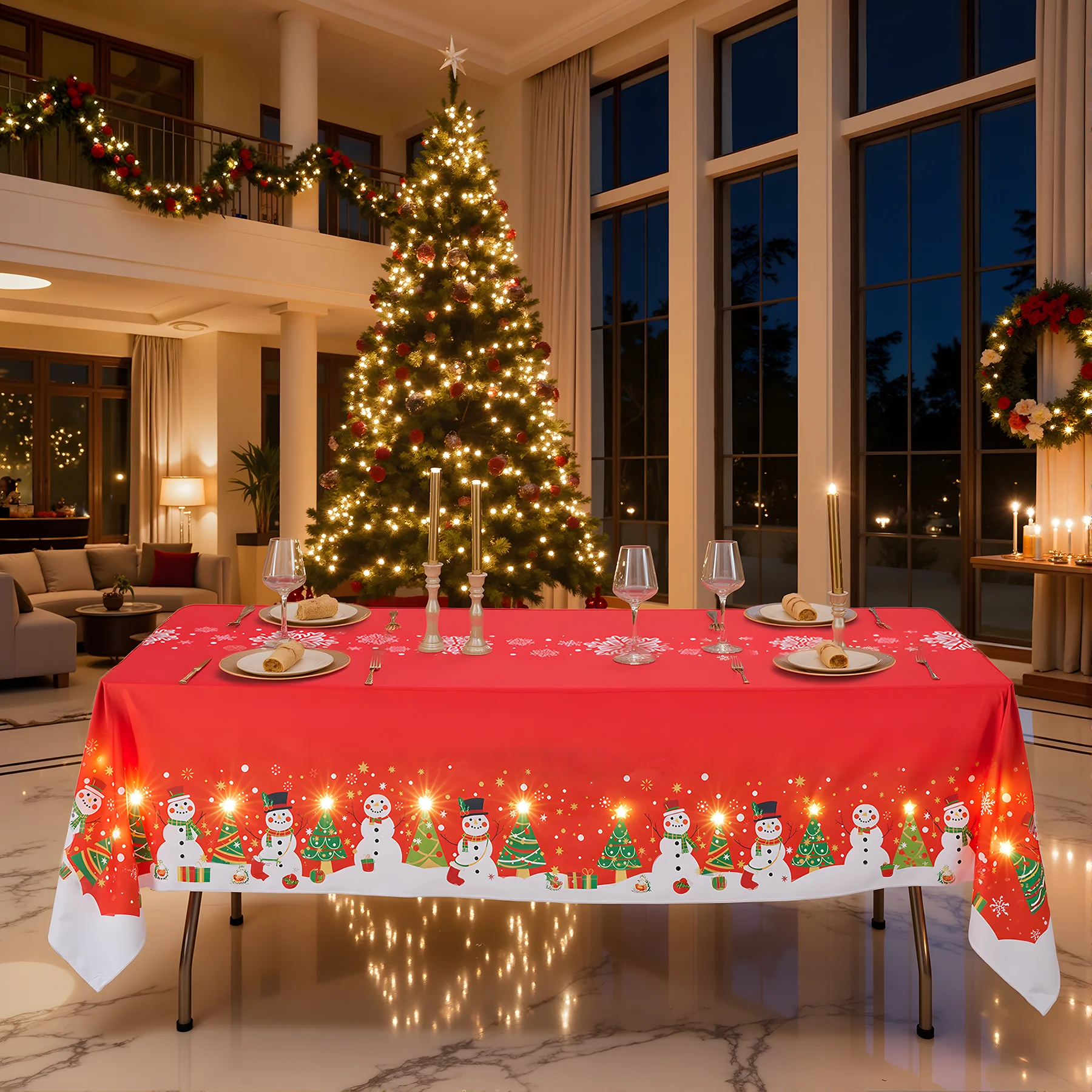 Christmas Table Runner Cloth Merry Christmas Table Flag Cover Decoration For Home Ornament Xmas Navidad Happy New Year 2027