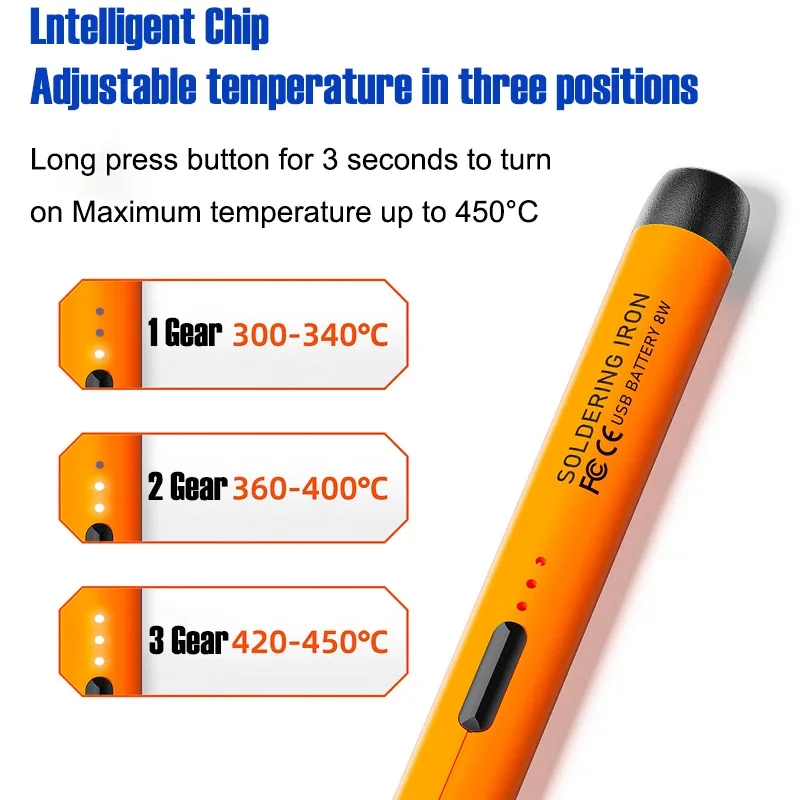 

Три регулируемых сварочных инструмента для ремонта, набор электрических паяльников, встроенный USB-аккумулятор, беспроводной сварочный пистолет с подогревом