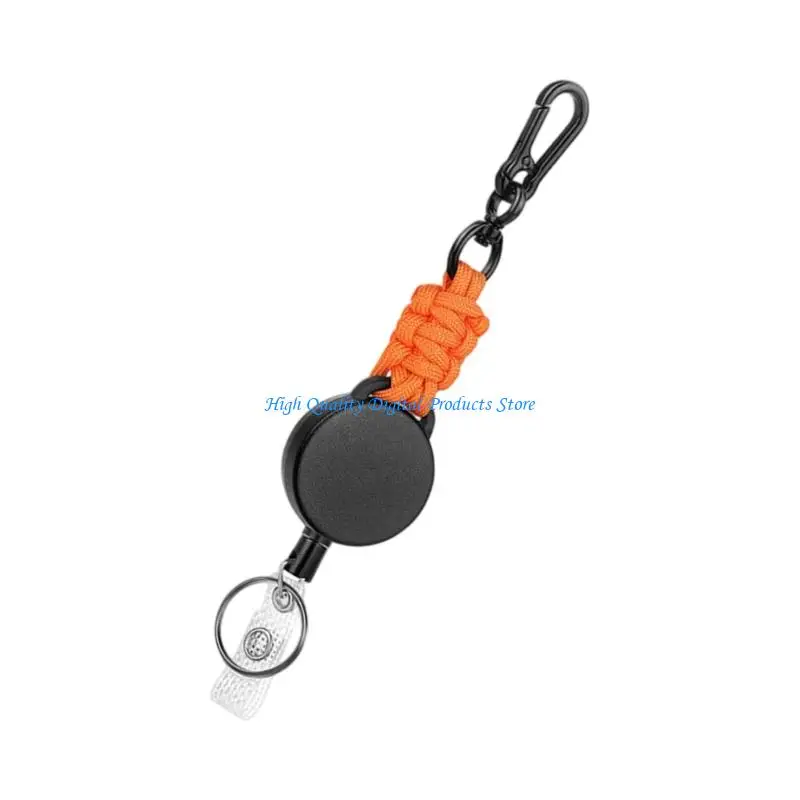 

U2je altructable keyring badge rels ube duty carabiner holder holder uptable ultable baychain reel для открытого на открытом