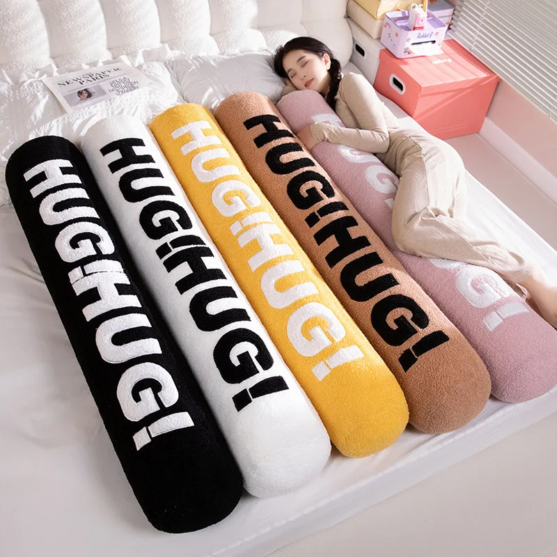 120cm HUG Long Pillow Inner Round Body Cushion with Zipper Washable Pad Rectangle Sleep Pillow Home Bedroom Bedding Accessories