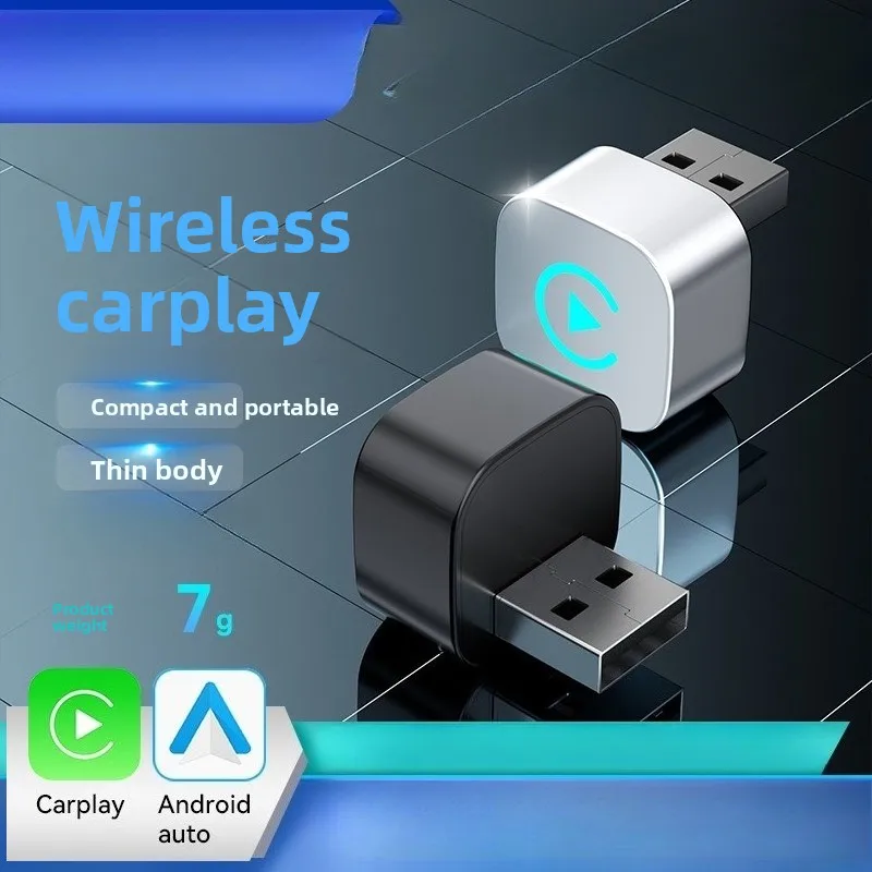 

Автомобильная подключенная коробка, умный беспроводной модуль Carply, двухканальный Android Autocarplay Box, компактный и портативный