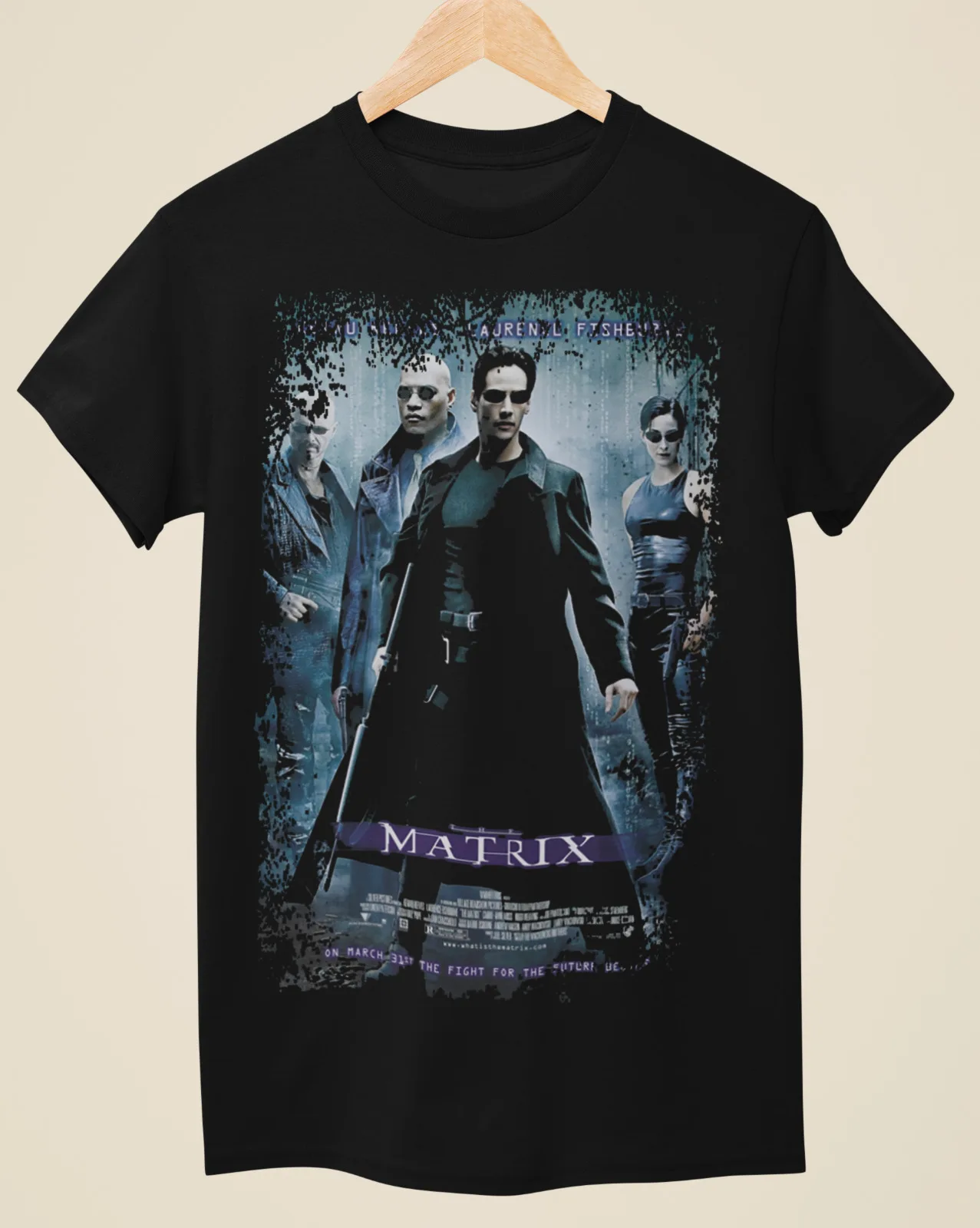 The Matrix - filmposter geïnspireerd unisex zwart T-shirt