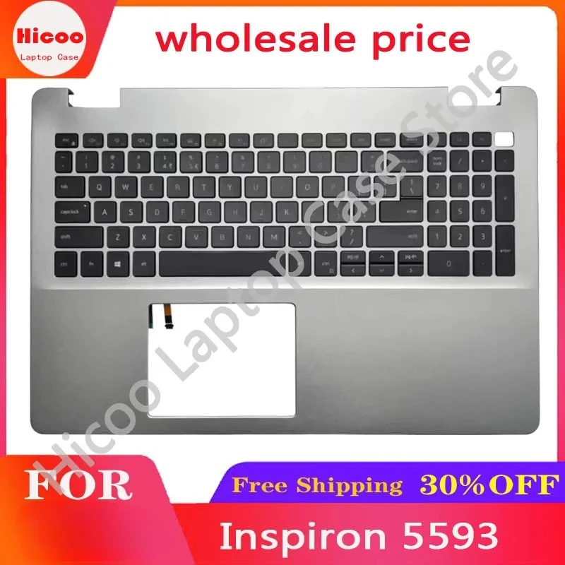 New For Dell Inspiron 15 5000 5593 C Cover Palmrest keyboard 0V5JHC 07G0RN