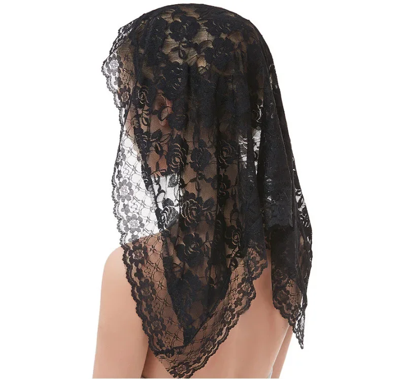 

Women Wedding Dress Veils Black Lace Short Bridal Hair Veil Bride Marriage Party Accessories