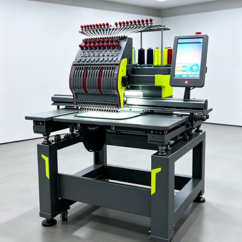 Customized Multi-Head Embroidery Machine Commercial Grade 4 Heads Automatic for High Volume Production Factory Workshop