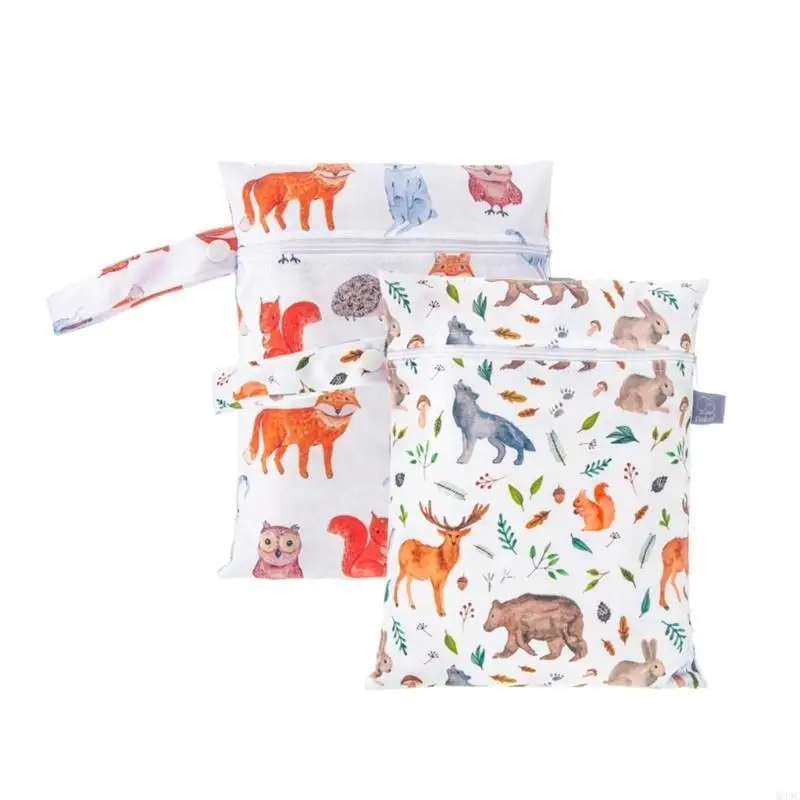 M89C حقيبة حفاضات مبللة مدمجة مقاومة للبقع حقيبة حفاضات قابلة لإعادة الاستخدام حقيبة مبللة سهلة التنظيف وخيار تخزين متعدد متين