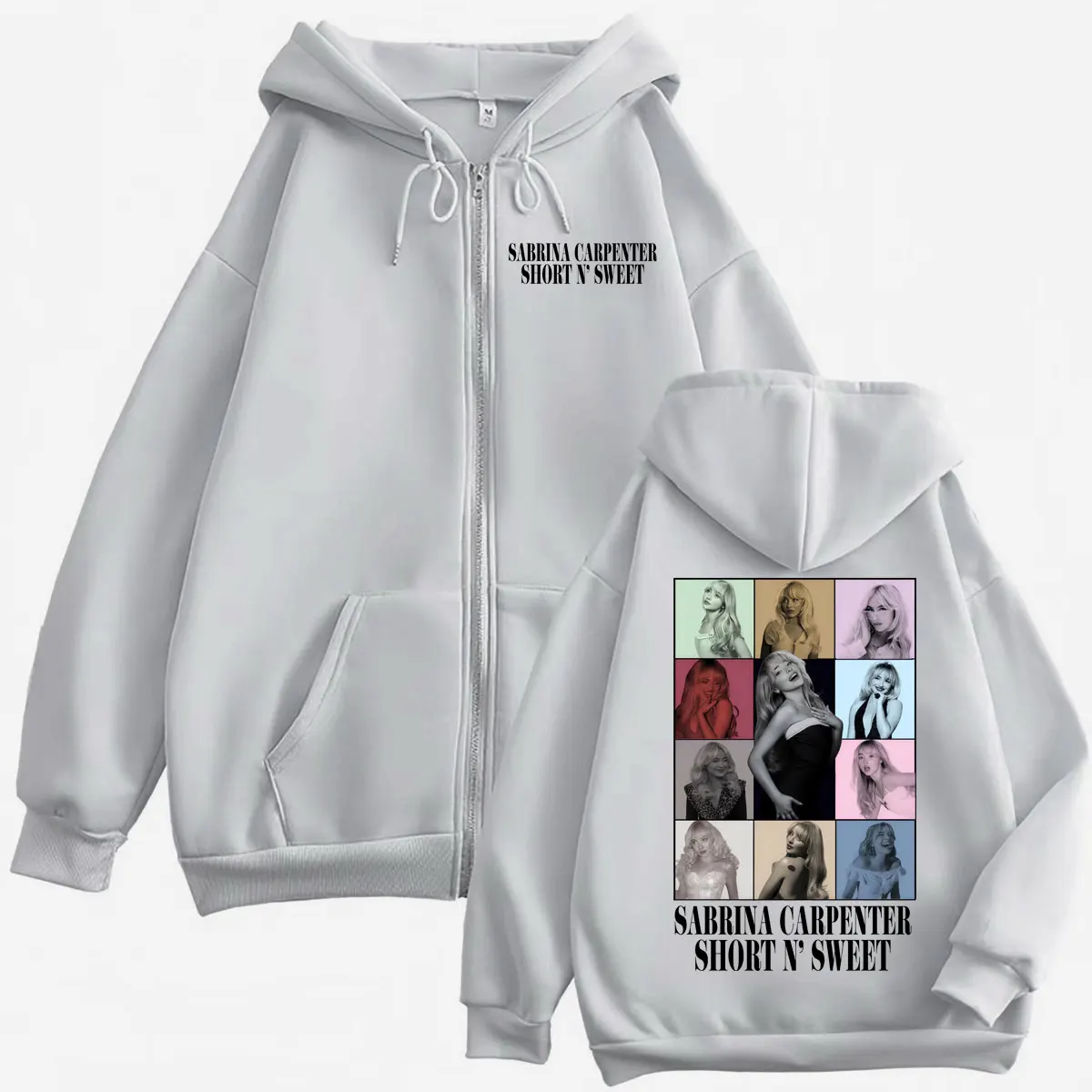 Singer Sabrina Carpenter Graphic Zipper Hoodie Men's Women Fashion Aesthetic Hooded Sweatshirts Harajuku Y2k Oversized Pullovers