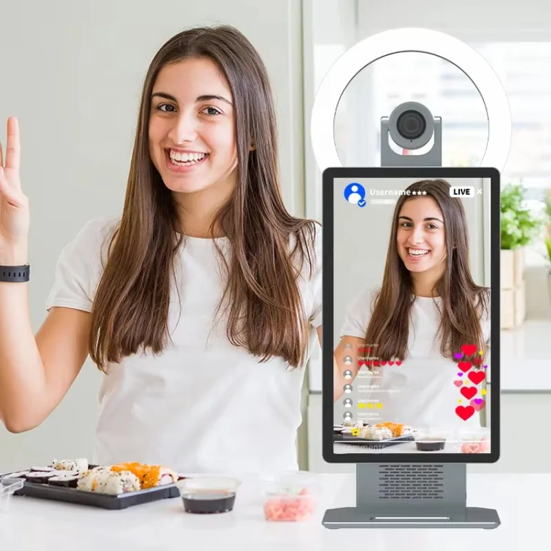 

Professional 15.6 Inch 2K Desktop Live Streaming hine Tiktok Facebook Live Streaming Broadcasting