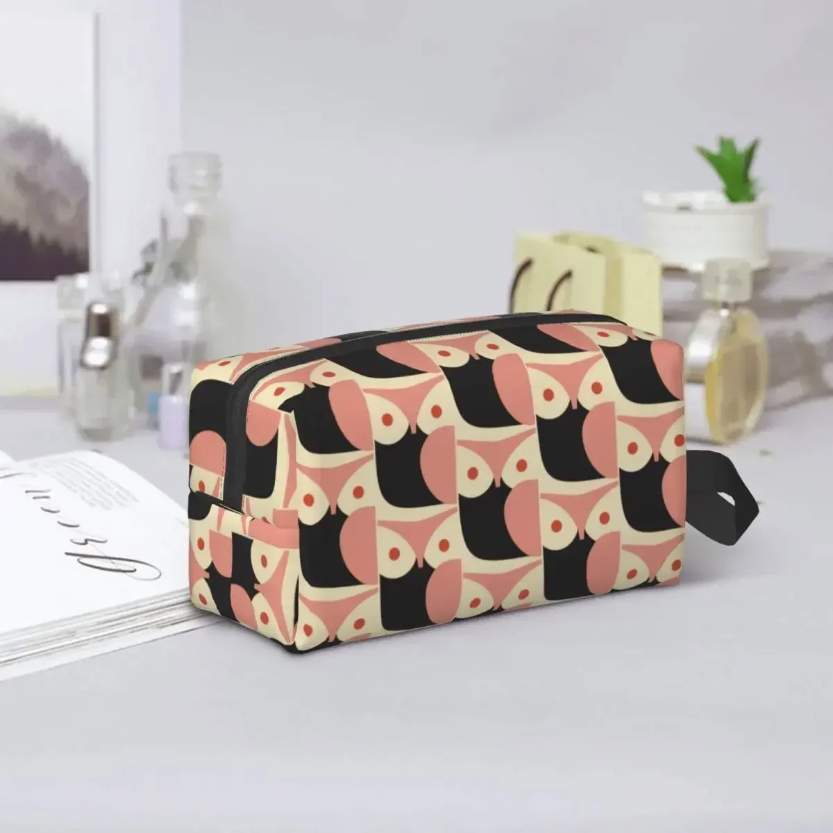 

Дорожная косметичка Orla Kiely на заказ для женщин, органайзер для туалетных принадлежностей для макияжа, женский комплект для хранения красоты Dopp