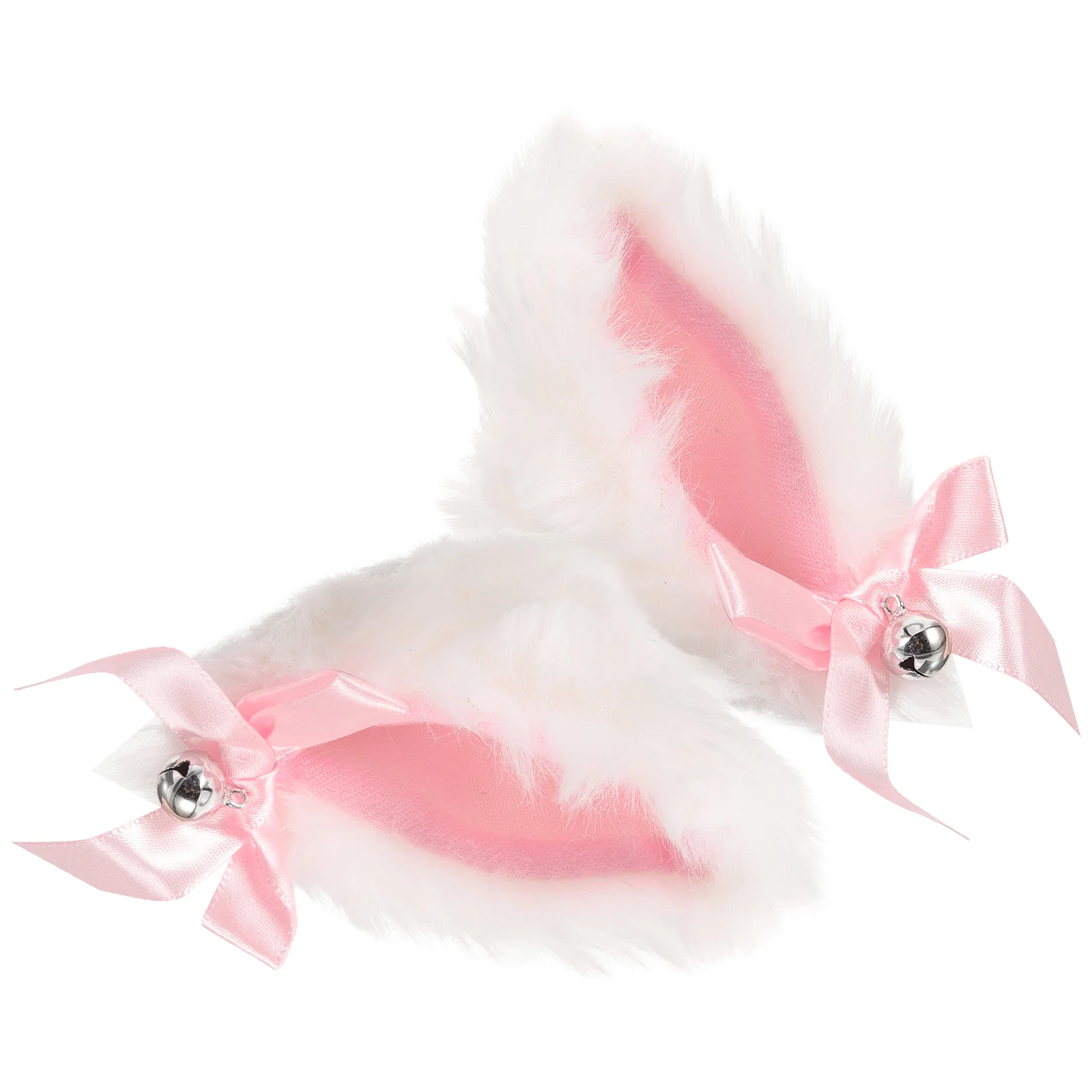 

Plush Fox Ear White Cat Ears Hairpin Accessories Tail Clip Soft Imitation Rabbit Fur