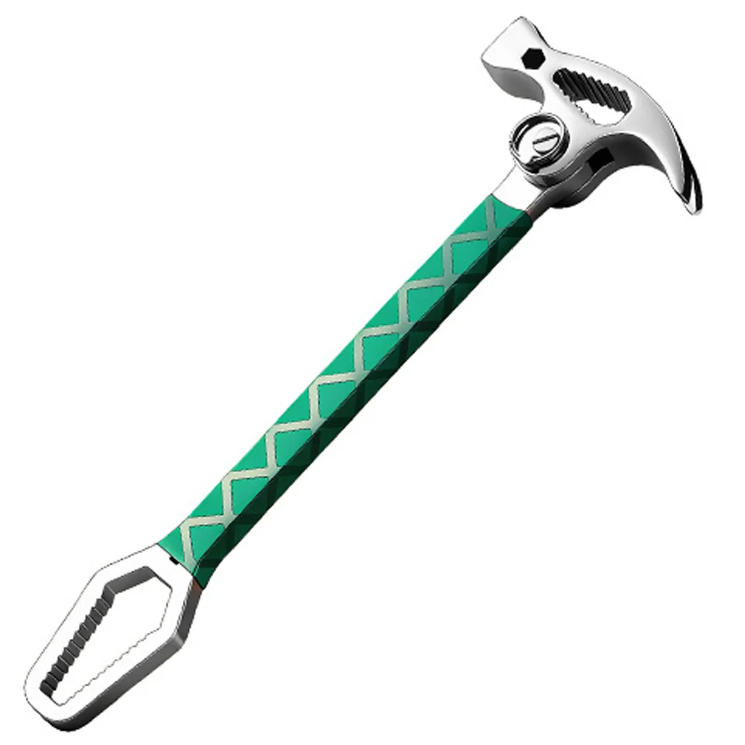Multi Functional Sheep Horn Connected Hammer Universal Wrench Pry Bar Nail Lifting Woodworking Hammer Folding Sheep Horn Hammer
