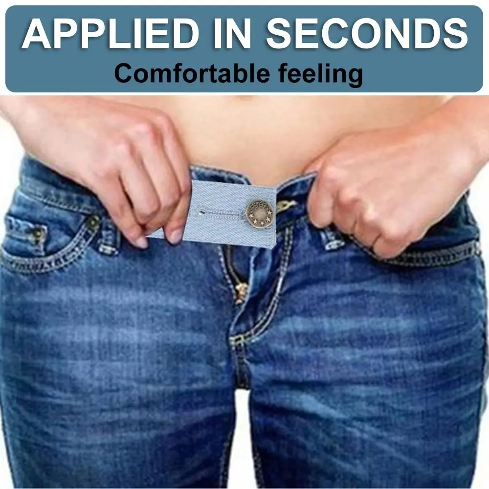Denim Clothe Waisband Extender Adjustable Waist Extension Waist Extension Snap Fastener Sewing Accessories Flexible