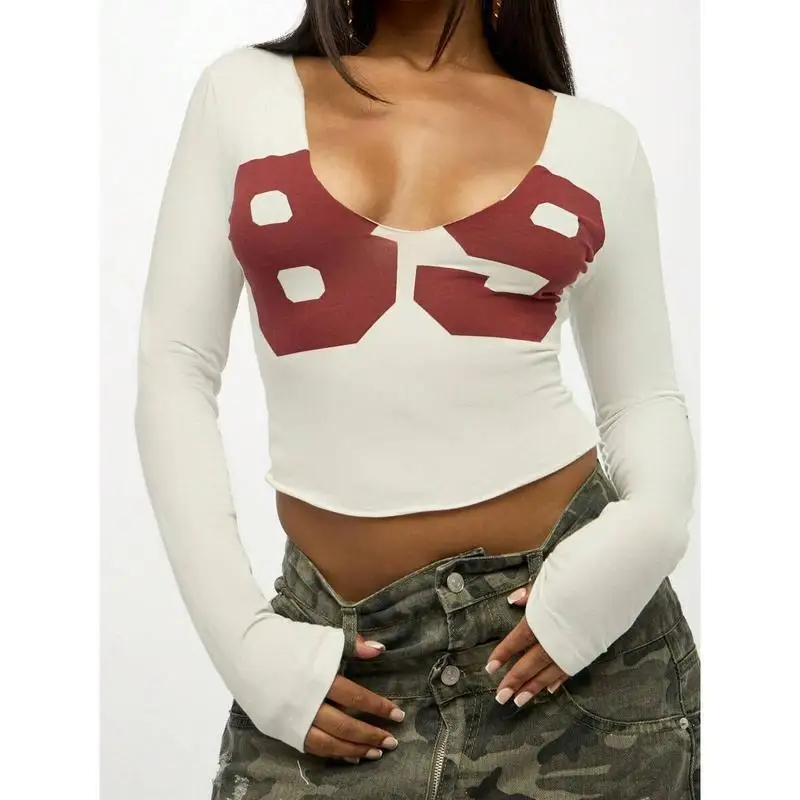 

Floral Print Long Sleeve Top Women's Shirt Princess Sleeve Style Non-Shrinkage Spring 2026 Fashion Other Style Classification