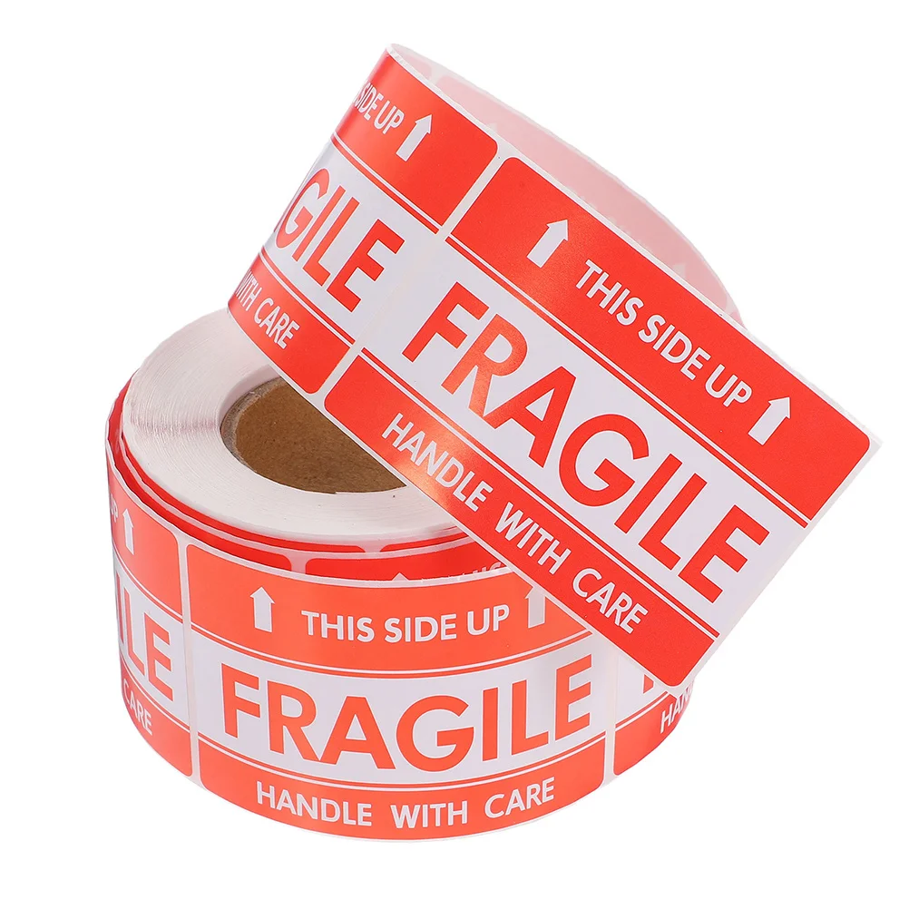 

Fragile Sticker Universal Fit for Various Packaging Sizes Shipping Moving Boxes 500 Labels Roll Shipping Fragile Tape