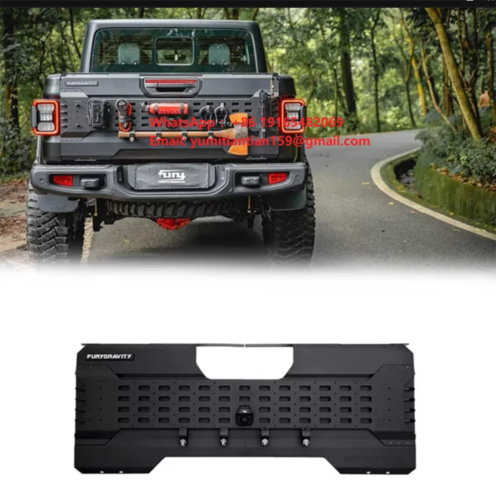 Lantsun F2016 Fury Aluminum Alloy External Tailgate Expansion Panel for Jeep for Gladiator PICKUP JT 2019-2020 YEAR