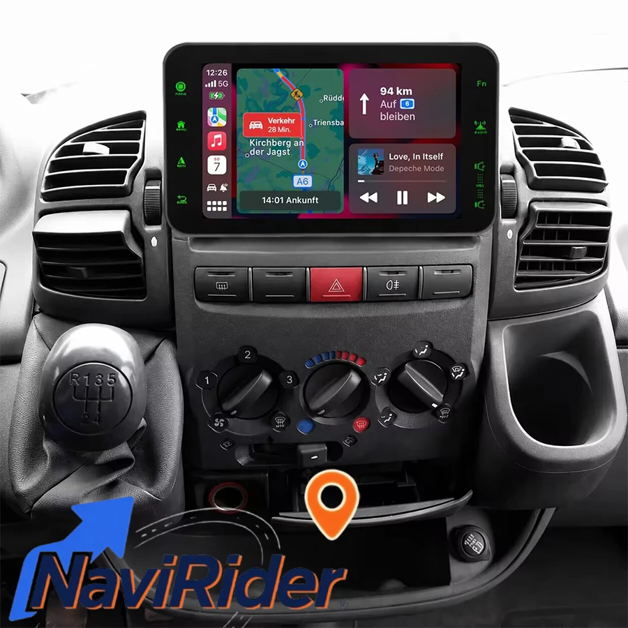 For Fiat Ducato 2002-2006 Citroen Jumper Peugeot Boxer 2002-2006 Stereo GPS Navi Carplay Bluetooth Head Unit Android Multimedia