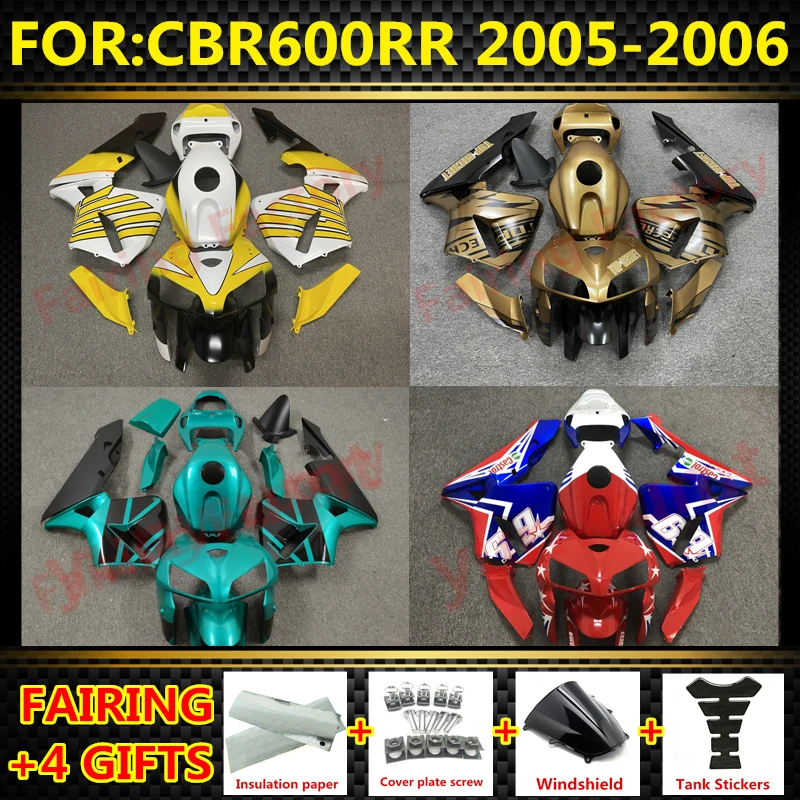 

Новый комплект обтекателей для мотоцикла ABS подходит для CBR600RR F5 2005 2006 CBR600 RR CBR 600RR 05 06