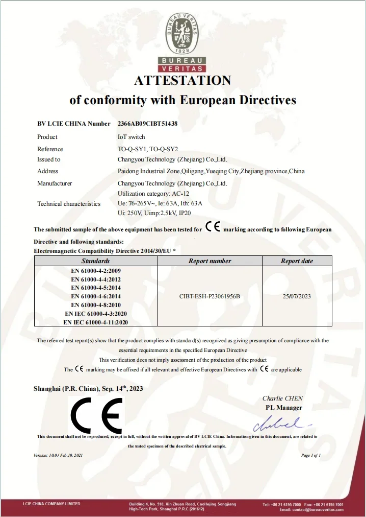 Tuya WiFi smart circuit breaker model comparison